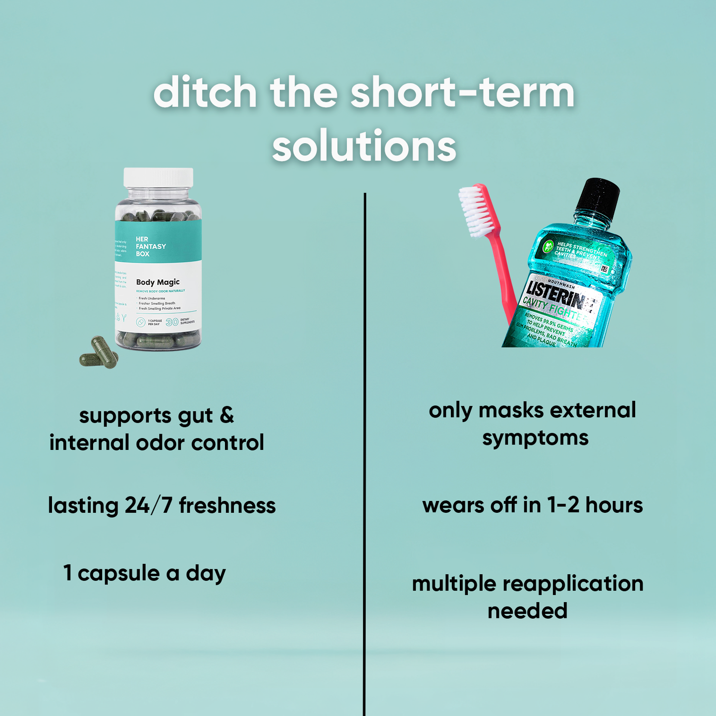 mintles - natural deodorant supplement