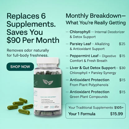 mintles - natural deodorant supplement